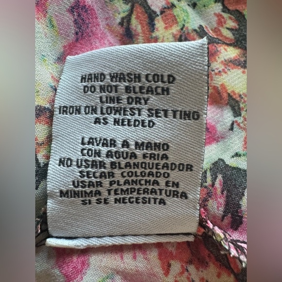 Cottagecore Madison Leigh Floral Sheer Dress 10 Large L - Picture 13 of 13